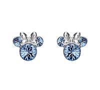 Disney Minnie Mouse Sterling Silver December Birthstone Earrings