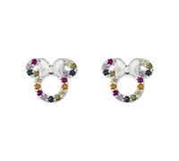 Disney Minnie Mouse Sterling Silver Rainbow CZ Stone Set Stud Earrings E906445RZML.PH