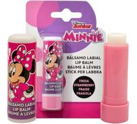 Disney Minnie Mouse Strawberry Flavour Lip Balm for Kids & Adults, 4g - Moisturizing & Hydrating Formula | Natural, Non-toxics, Petroleum-Free | Contains Beeswax, Jojoba Oil for 24 Hour* Moisture, 2Pc