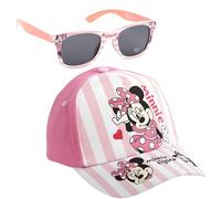Disney Minnie Mouse Sunglasses & Baseball Cap | Kids Accessories Set Summer Lightweight Sun Hat & UV400 Sunglasses for Beach Holiday