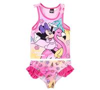 Disney Minnie Mouse Tankini Swimming Costume with Ruffles for Girls - Children's Two-Piece Swimming Costume Pink (DE/NL/SE/PL, Numerical, 122, 128, Regular, Pink)
