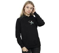 Disney Minnie Mouse Tennis Breast Print Hoodie In Black Black XXL