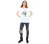 Disney Minnie Mouse Tennis Cotton Boyfriend T-Shirt In White White M