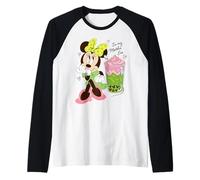 Disney Minnie Mouse Valentine's Day Cute "In My Matcha Era" Raglan Baseball Tee