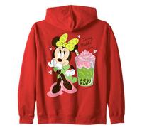 Disney Minnie Mouse Valentine's Day Cute "In My Matcha Era" Zip Hoodie
