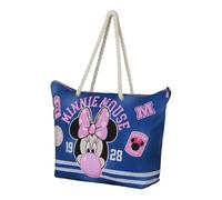 Disney Minnie Mouse Varsity-Soleil Beach Bag, Blue, 52 x 37 cm