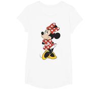 Disney Minnie Mouse Vintage Minnie Pose T-Shirt, Girls, White, Small