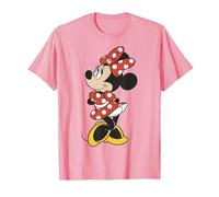 Disney Minnie Mouse Vintage Minnie Pose T-Shirt, Men, Pink, Small