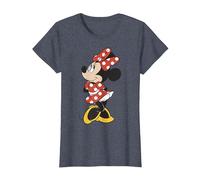 Disney Minnie Mouse Vintage Minnie Pose T-Shirt, Women, Heather Blue, Small