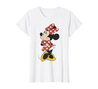 Disney Minnie Mouse Vintage Minnie Pose T-Shirt, Women, White, Small
