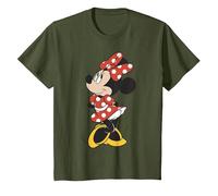 Disney Minnie Mouse Vintage Minnie Pose T-Shirt, Youth, Olive Green, Large