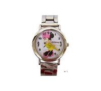 Disney Minnie Mouse Watch w/ Silver Tone Bracelet Link