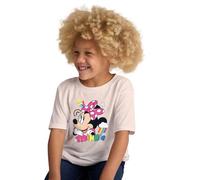 Disney Minnie Mouse White T-Shirt for Girls - Colourful Minnie Design Sizes 1-8 Years (UK, Age, 1 Year, 2 Years, Regular, Standard, White)