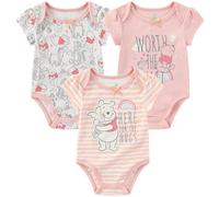 Disney Minnie Mouse Winnie the Pooh Lilo & Stitch Nightmare Before Christmas Girls 3 Pack Bodysuit for Newborn and Infants