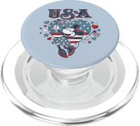 Disney Minnie Mouse with American Flags USA 4th of July PopSockets PopGrip for MagSafe