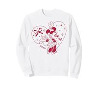 Disney Minnie Mouse XOXO Heart Coquette Valentine's Day Sweatshirt