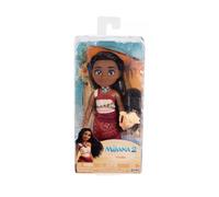 Moana 2 Disney Moana Petite Doll, Official Disney Product by Jakks Pacific, 15cm / 6" Tall, Poseable Doll for Girls, Detailed Movie-Inspired Outfit, Includes Shell Accessory