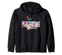 Disney Moana 2 Best Beach Friends Pua and Heihei Zip Hoodie