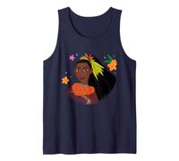 Disney Moana 2 Big Face Matangi Tropical Flowers Costume Tank Top