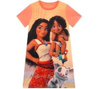 Disney Moana 2 Girls Nightdress | Moana Pyjamas | Short Sleeve Girls' Nighties | Orange 2-3 Years