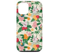 Disney Moana 2 Pua & Heihei Friends Tropical Flower Pattern Case for iPhone 15