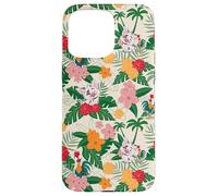Disney Moana 2 Pua & Heihei Friends Tropical Flower Pattern Case for iPhone 15 Pro Max