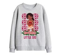 Disney Moana 2 Simea Little Sis Kids Sweatshirt, Athletic Heather, 7-8