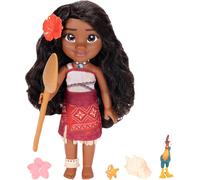 Disney Moana 2 My Singing Friend Moana Doll 14” / 36 cm, Officially Licensed by Jakks Pacific, Sings We're Back and Says 15 Phrases, Includes HeiHei and Hair Clips, Gift for Girls 3+