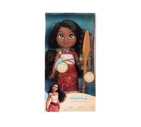 Disney Moana 2 Singing Moana 14" / 35cm Feature Doll with Oar, Official by Jakks Pacific, Includes Magical Light Up Oar, Sings Beyond, Light Up Features, 11 Storytelling Phrases, For Girls 3+