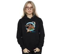 Disney Women's Moana & Maui Wave Hoodie in Black | Size: 2XL Disney Black 2XL