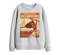 Disney Moana Bold Adventurer Kids Sweatshirt, Athletic Heather, 12-13