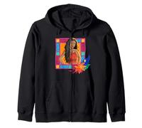 Disney Moana Colorful Island Frame Moana Torso Portrait Zip Hoodie