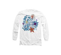 Disney Moana Free as the Ocean Long Sleeve T-Shirt, White | Size: Medium Disney White M