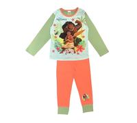 Disney Moana, Girls 2 Piece Pyjamas Set Featuring Moana & Maui, Multicolour, Age 9-10 Years