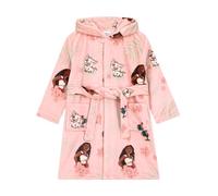 Disney Moana Girls Dressing Gown, Princess Moana Dressing Gown For Girls, Fluffy Fleece Kids Bathrobe, Pink 6-7 Years