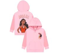 Disney Moana Girls Hoodie, Moana Zip Up Hoodie, Princess Kids Hoodies, Cotton Girls Clothes, Pink 6-7 Years