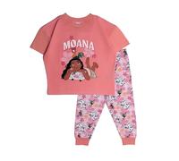 Disney Moana Girls Pyjamas Pjs Nightwear Top Trousers Short Sleeve HeiHei Pua