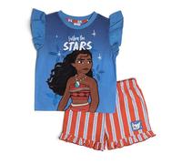 Disney Moana Girls Pyjamas Shorts and Top Pjs Kids 2-3 Blue