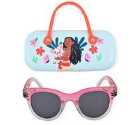 Disney Moana Girls Sunglasses For Kids with Matching Glasses Case and UV Protection for Toddlers, Coral, One Size