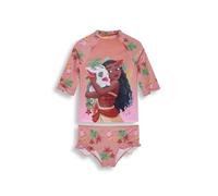 Disney Moana Girls Swim Set - 2 Piece Coral Swim Top and Bottoms, Moana Graphic, Pull On Fit, Elasticated Waist, Kids Swimwear, Holiday Ready Summer Outfit for Girls