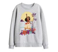 Disney Moana Heart Sunset Kids Sweatshirt, Athletic Heather, 12-13