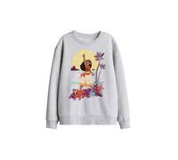 Disney Moana Heart Sunset Kids Sweatshirt, Athletic Heather in Light Grey | Size: 7-8 Years Disney Light Grey 7-8 Years