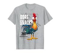 Disney Moana Hei Hei Boat Snack? T-Shirt, Men, Heather Grey, X-Large