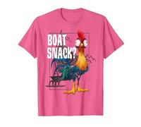 Disney Moana Hei Hei Boat Snack? T-Shirt, Men, Pink Heather, Medium