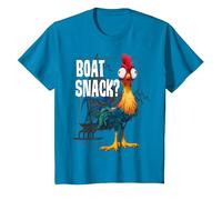 Disney Moana Hei Hei Boat Snack? T-Shirt, Youth, Sapphire Blue, Large