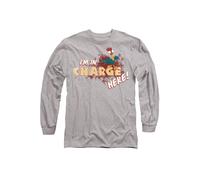 Disney Moana I'm In Charge Long Sleeve T-Shirt, Athletic Heather In Light Grey Light Grey XL