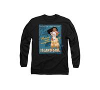 Disney Moana Island Long Sleeve T-Shirt, Black | Size: Medium Disney Black M
