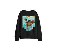 Disney Moana Maui Moana Aventures In Oceania Kids Sweatshirt, Black | Size: 5-6 Years Disney Black 5-6 Years