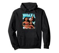 Disney Moana Multipose Collage Distressed Portrait Pullover Hoodie