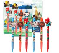 Disney Moana Party Favors Set for Kids - Bundle with 6 Moana Pens with Rubber Character Clip 6 Sticker Sheets and More | Moana Party Supplies for B